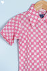 Cambric Cotton Boys Shirt In Block Print
